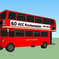 Red Double Decker Bus AEC Routemaster 1954 2005 London Transport Vehicle