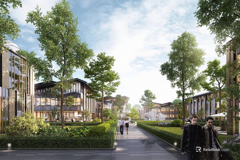 Modern Open Kitchen Interior Design With Spacious Layout And Cabinetry 3d model