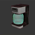 Modern Electric Coffee Maker with Digital Display and Stainless Steel Carafe