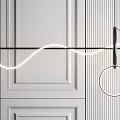 Contemporary Pendant Light Designs Featuring Sleek Black White Circular Linear Shapes
