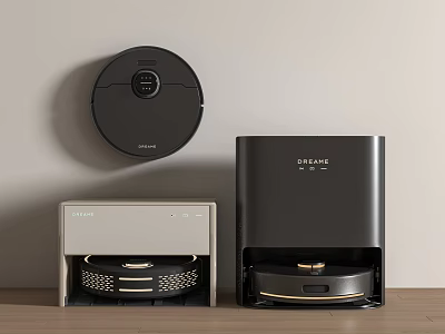 Smart Machines For Home Floor Cleaning With Automatic Vacuum And Self Emptying Base 3d model