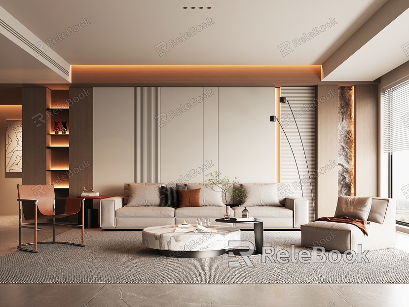 modern living room model