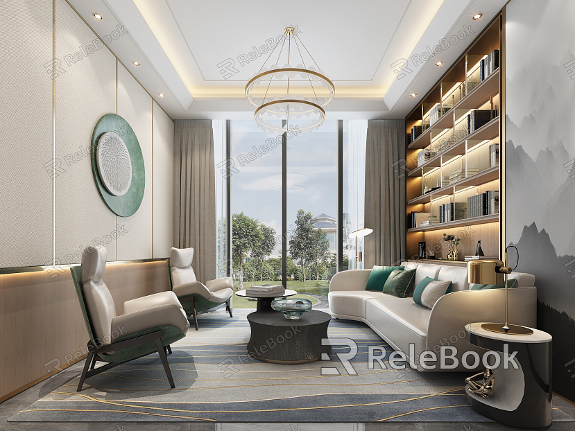 Light Luxury Reception Room model