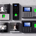 Modern clock-in machine clock-in machine attendance machine 3d model