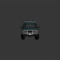 Teal Pickup Truck With Single Cab Design Metal Front Bumper Roof Rack And Black Tires