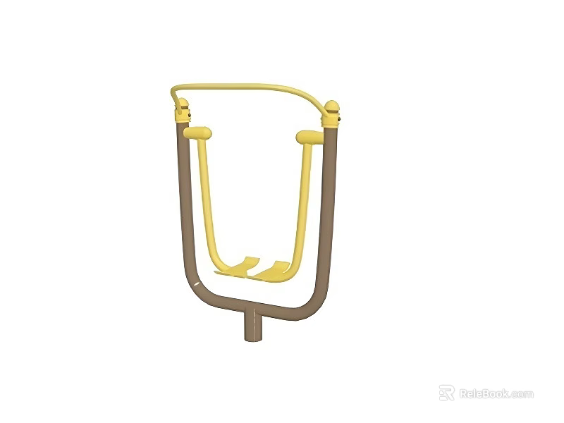 Modern Yellow And Brown Swing Door Design For Home Interior Decoration 3d model 