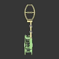 Handheld Black Mechanical Equipment With Yellow Grip And Metal Rod Structure