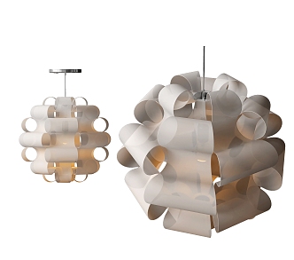 Modern chandelier 3d model