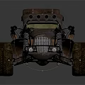 Vintage Functional Off Road Vehicle With Rusty Exterior 3d model