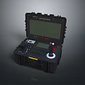 Rugged Portable Industrial Computer Console With Display Screen Control Buttons And Joystick