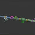 Industrial Equipment Pipeline System With Valves Flanges Metal Fittings And Connections