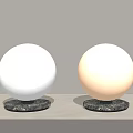 modern table lamp glass table lamp 3d model