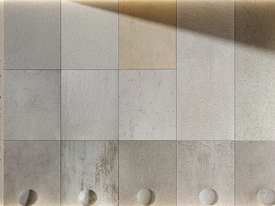 Modern Textured Wall Paneling With Neutral Tones And Smooth Surfaces For Interior Design 3d model