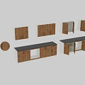 Modern Wooden Storage Cabinets With Multiple Doors White And Natural Wood Finish For Home Storage