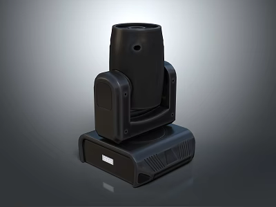 Professional Black Stage Moving Head Light With Rotating Function And Stable Base 3d model