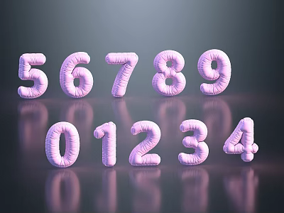 Digital balloon mother and child balloon commercial balloon text balloon color balloon pleated balloon activity balloon e-commerce balloon digital icon three-dimensional icon 3d model