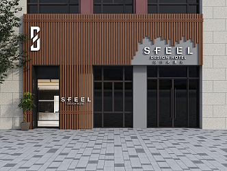 Modern Door Master Hotel 3d model