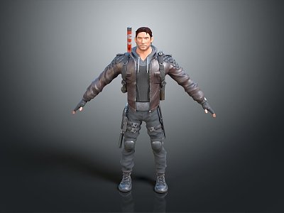 Soldier Mercenary Male Soldier Male Detective Male Detective model