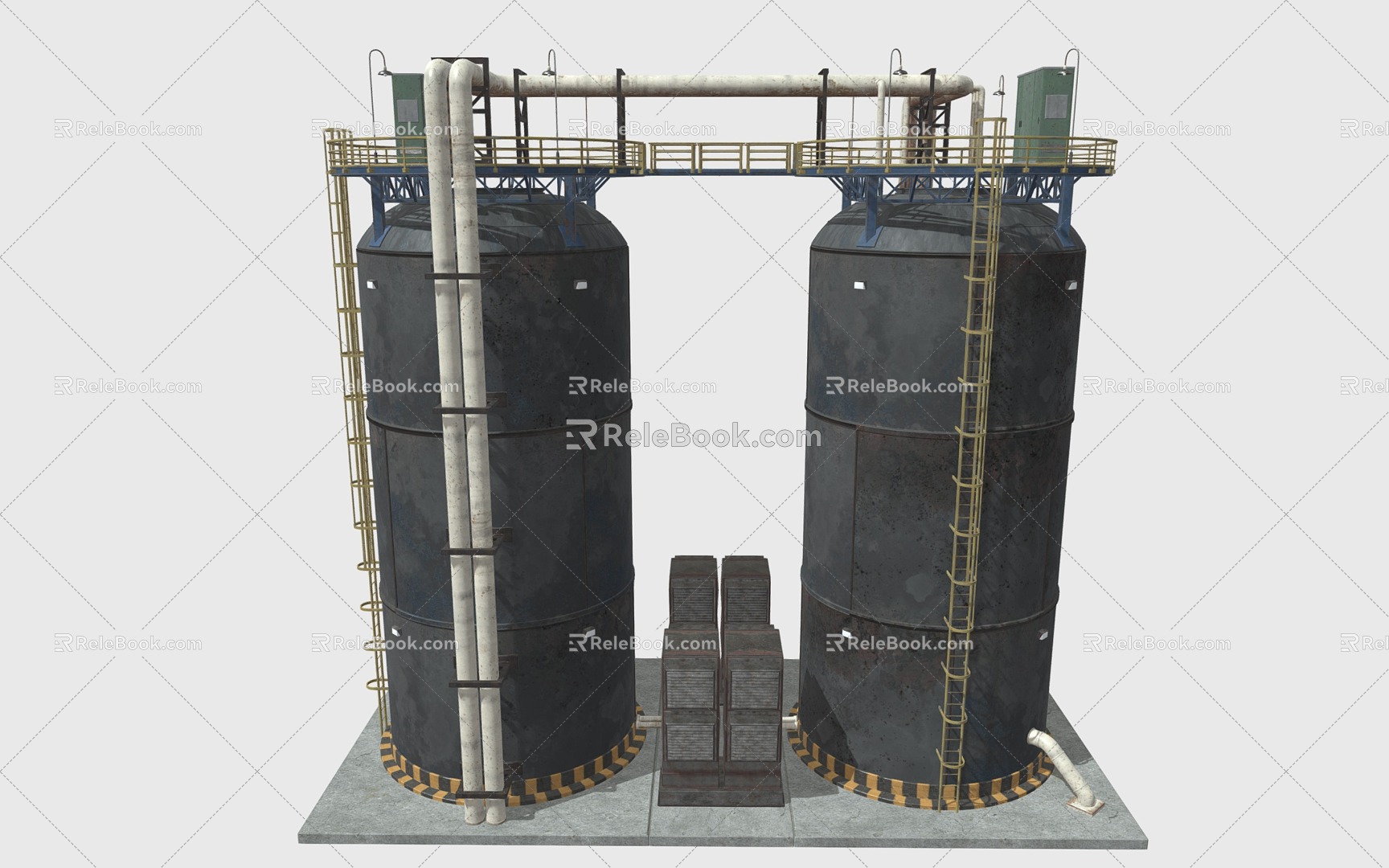 Industrial LOFT cooling tower 3d model