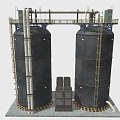 Industrial LOFT cooling tower 3d model