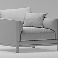 Modern Single Sofa 3d model