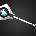 Scepter Cane Axe Energy Stick Tomahawk Weapon Axe 3d model