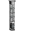 Modern sightseeing elevator 3d model