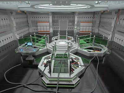 Experimental Equipment Industrial Equipment Laboratory Scene Science Fiction Industrial Scene 3d model