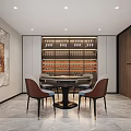 Modern Chess and Card Room Hong Kong-style Chess and Card Room Mahjong Room Mahjong Table Combination Mahjong Hall 3d model