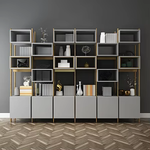 Modern Bookshelf 3d model