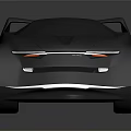 Black Concept Sports Car With Sleek Aerodynamic Design And Silver Alloy Wheels