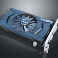 AXL High Performance Graphics Card With Blue Design And Cooling Fan 3d model