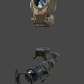 Tactical Weapon Scopes With Brown And Black Bodies And Optical Lenses For Precision Shooting