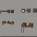 Modern Wall Mounted Faucets In Various Finishes Matte Black Brushed Nickel Gold