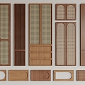 Middle-style cabinet door panel 3d model