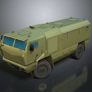 Bulletproof Car Armed Jeep Armed Car Armed Bulletproof Car Military Jeep Off-road Jeep Humvee 3d model