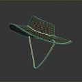 Cowboy Hat Denim Wool Hat Wilderness Hat Hat Realistic 3d model