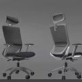 Modern Ergonomic Office Chairs With Mesh Back Adjustable Features And Swivel Wheels