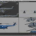 Straight 18 Shipborne Helicopter 3d model