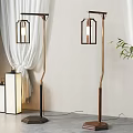 New Chinese floor lamp combination 3d model
