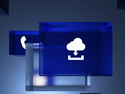 Modern Public Facility With Communication Service And Cloud Download Function 3d model
