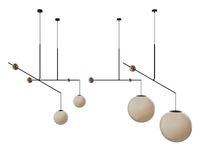Modern Chandelier Art Chandelier Spherical Chandelier 3d model