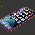 Modern Smartphone With High Definition Touch Screen And Multiple App Icons