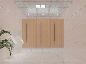 Public toilet Modern toilet 3d model