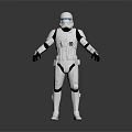 Modern robot clone soldier clone man soldier 3d model