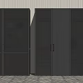 Modern Wardrobe Interior Design With Sliding Doors LED Lighting And Storage Compartments 3d model