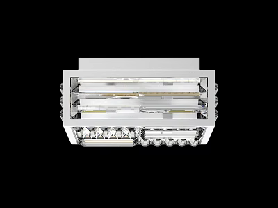 Modern Contemporary Chandelier With Crystal Glass Shades And Metal Frame For Home Interior Decor 3d model