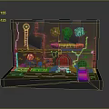 Sewer Game Scene Game Environment Cartoon Environment Animation Environment Fairy Tale Scene 3d model