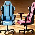 Modern Blue And Pink Ergonomic High Back Office Chairs For Gaming And Daily Work