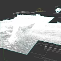 Rusty Underwater Warship Wreck Remains On Ocean Floor With Scattered Debris
